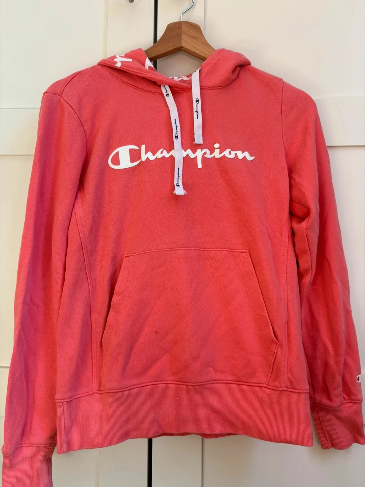 sweat rose à capuche champion taille S